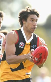 TAC Cup 2017 Round 12 - Dandenong v Northern Knights MELBOURNE, AUSTRALIA - JULY 15: Aiden Bonar of the Dandenong Stingrays runs during the 2017 TAC Cup round 12 match between the Dandenong Stingrays and the Northern Knights at Shepley Oval on July 15, 2017 in Melbourne, Australia. (Photo by Rob Prezioso/AFL Media)